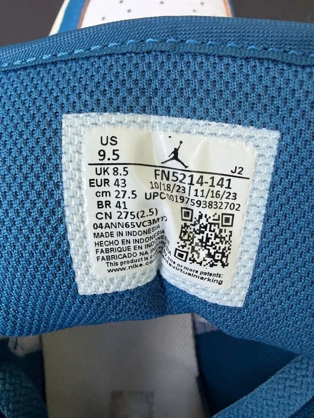 Air Jordan 1 Low SE 'Industrial Blue' (FN5214-141)